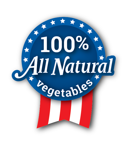 100% All Natural Vegetables